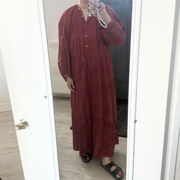 Christy Dawn red print axi dress size S - Picture 1 of 16